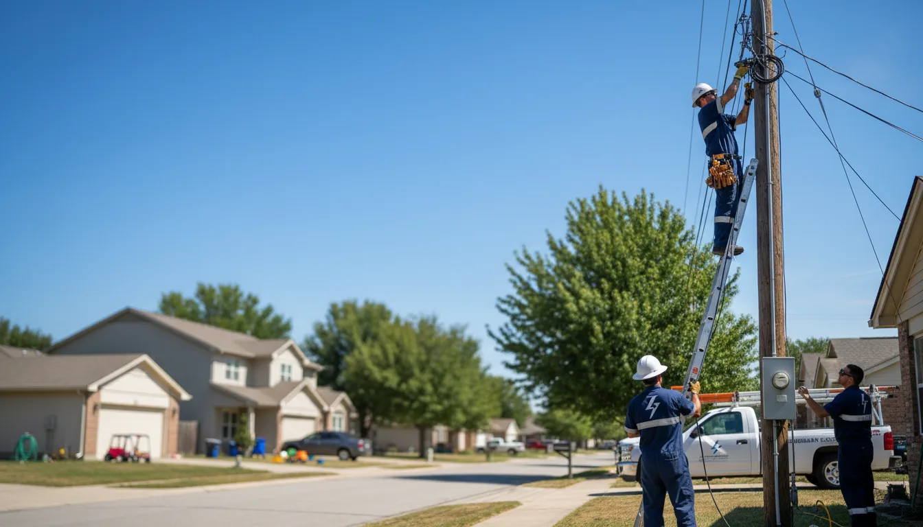 Residential electrician providing installation services in Gilberts, IL